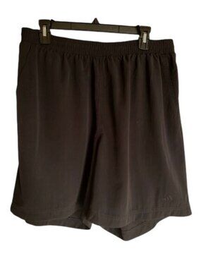 Adidas Mens Athletic Shorts XL Black Microfiber Pockets Lightweight Training